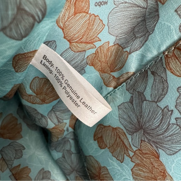 HOBO teal turquoise leather large tote bag purse - Picture 10 of 11